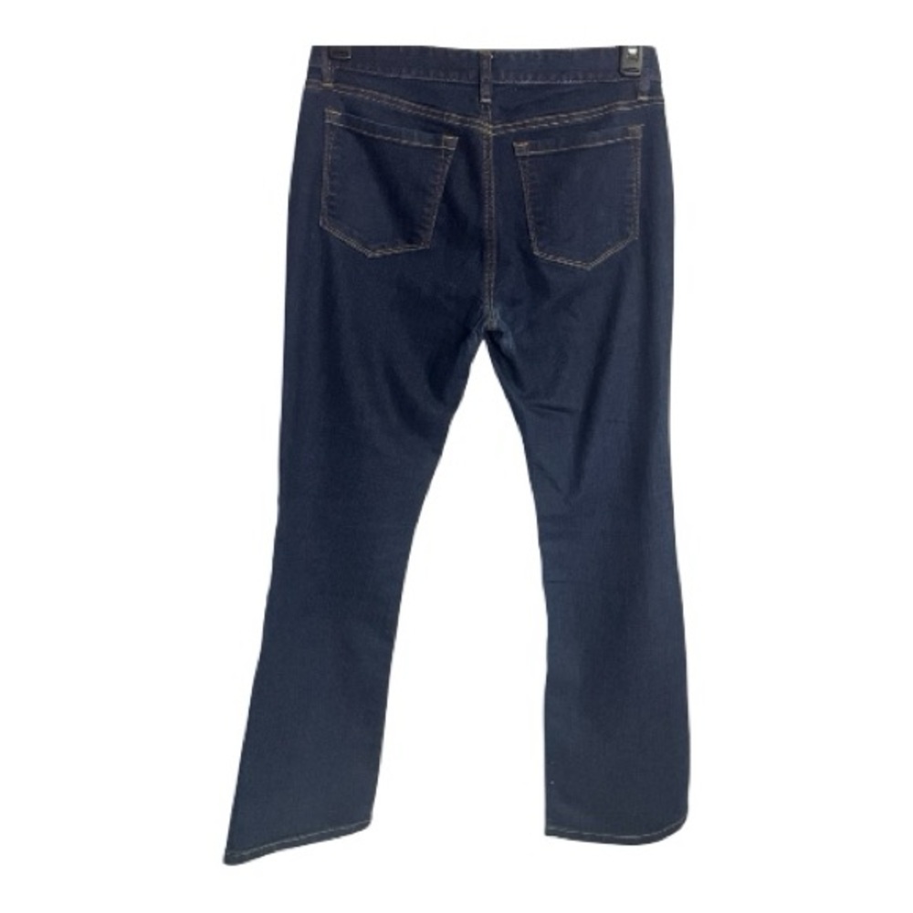 Ann Taylor Loft Curvy Bootcut Jeans 5 Pocket Belt Loop Dark Blue Stain size 6p - Picture 2 of 4